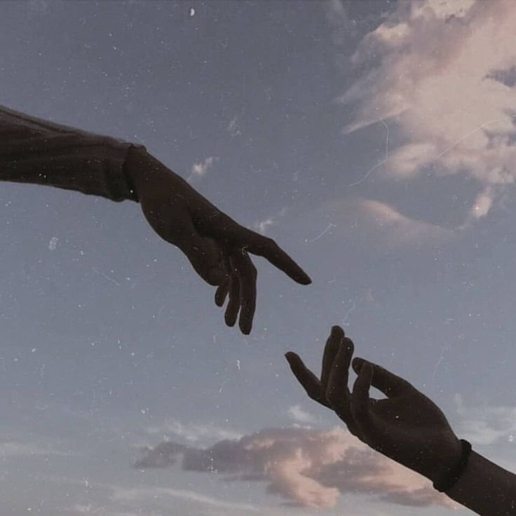 hands letting go of each other